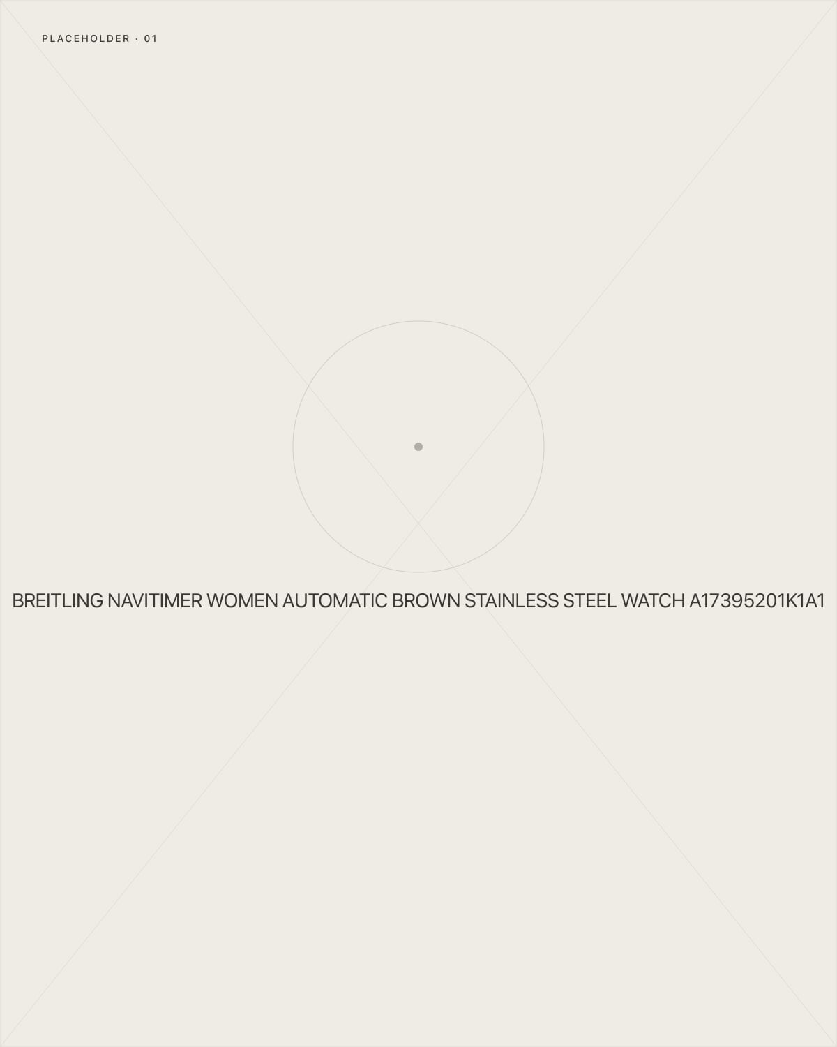 Breitling Navitimer Women Automatic Brown Stainless Steel Watch A17395201K1A1