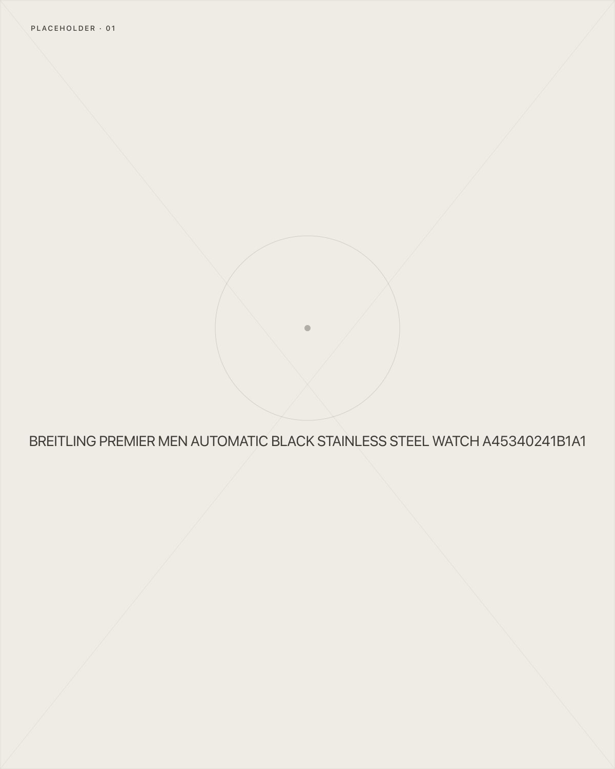 Breitling Premier Men Automatic Black Stainless Steel Watch A45340241B1A1