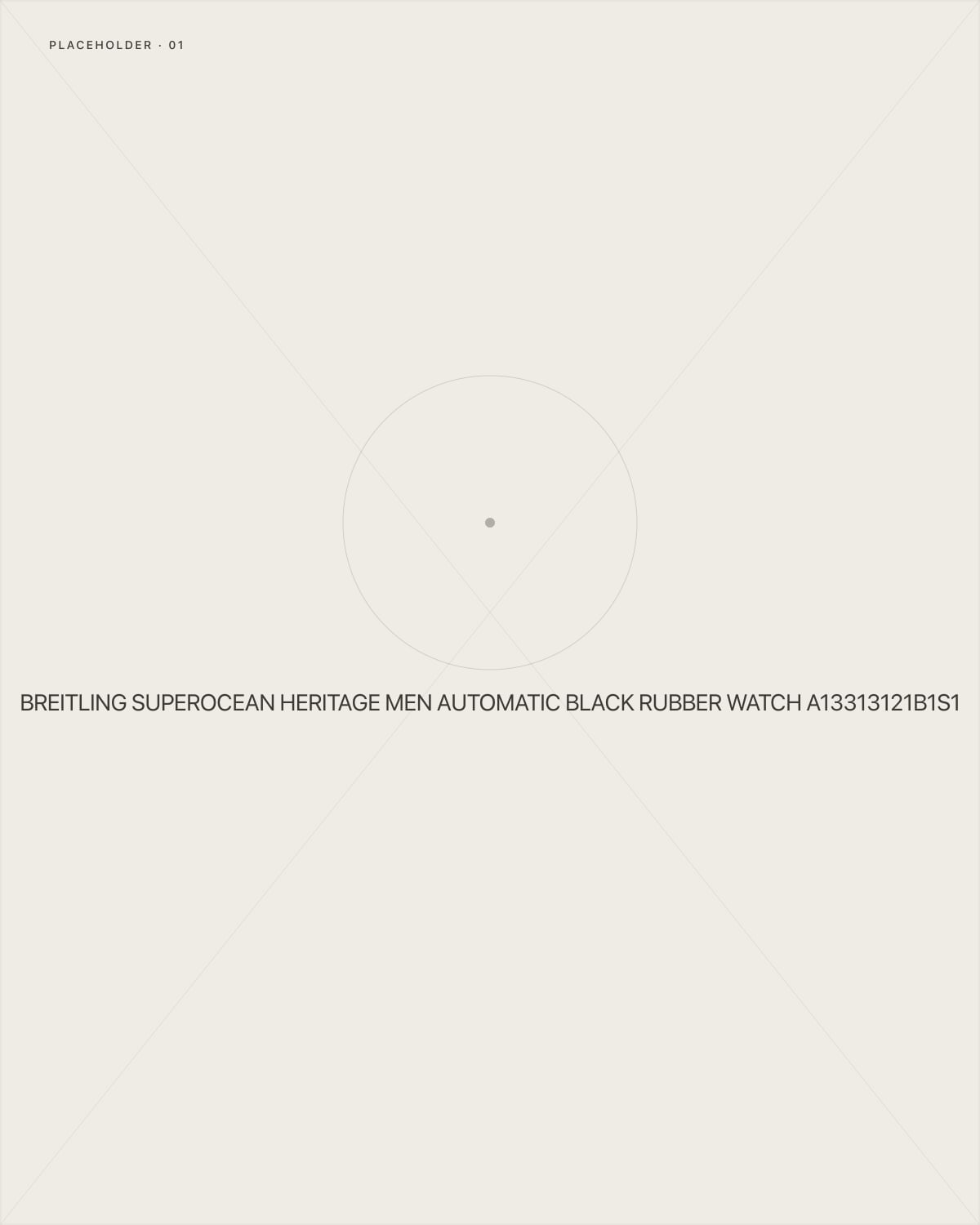 Breitling Superocean Heritage Men Automatic Black Rubber Watch A13313121B1S1