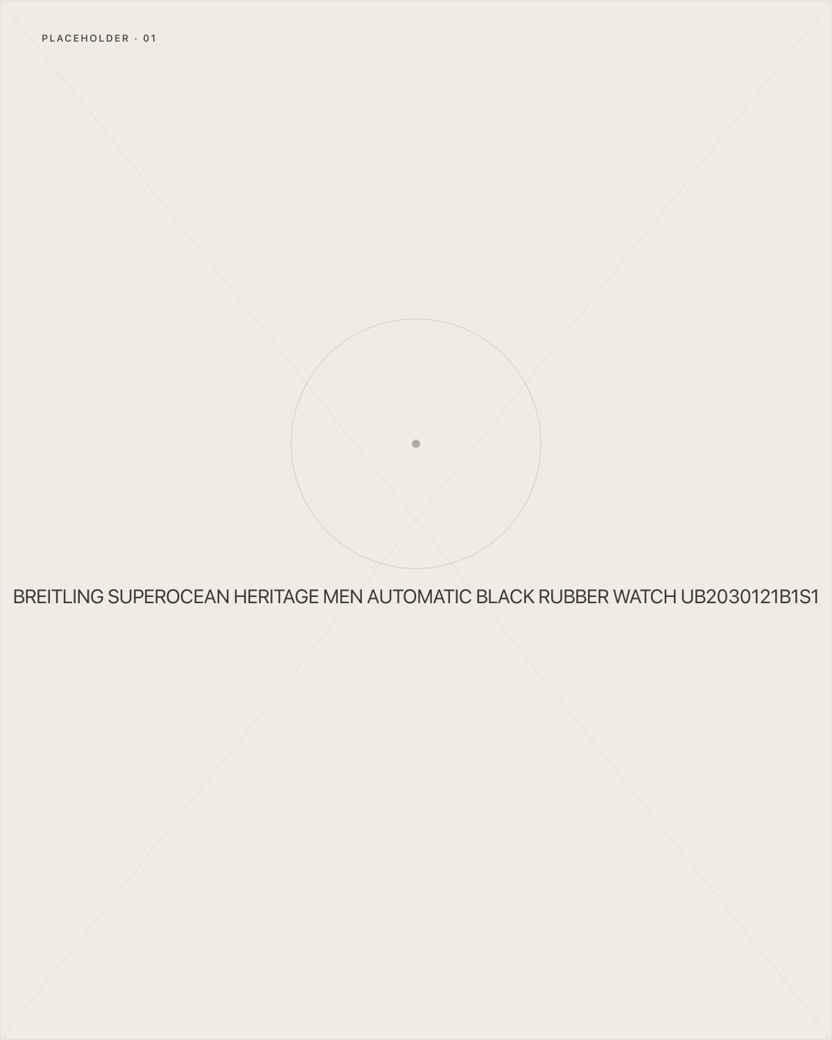Breitling Superocean Heritage Men Automatic Black Rubber Watch UB2030121B1S1