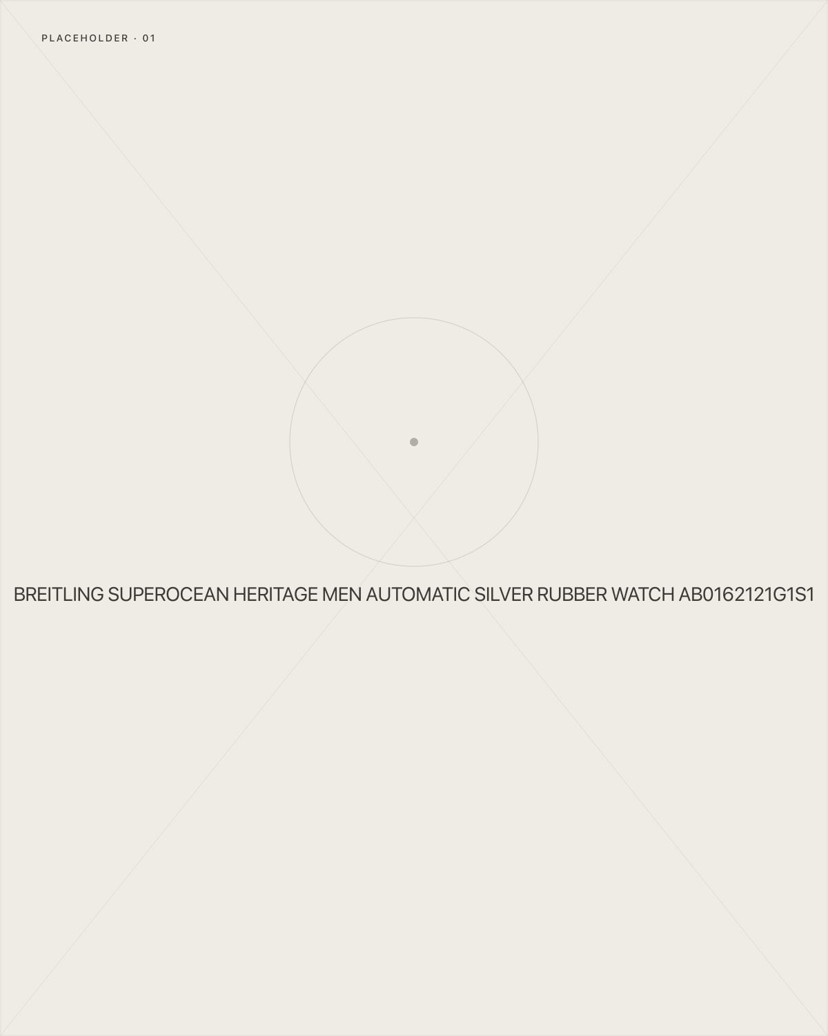 Breitling Superocean Heritage Men Automatic Silver Rubber Watch AB0162121G1S1