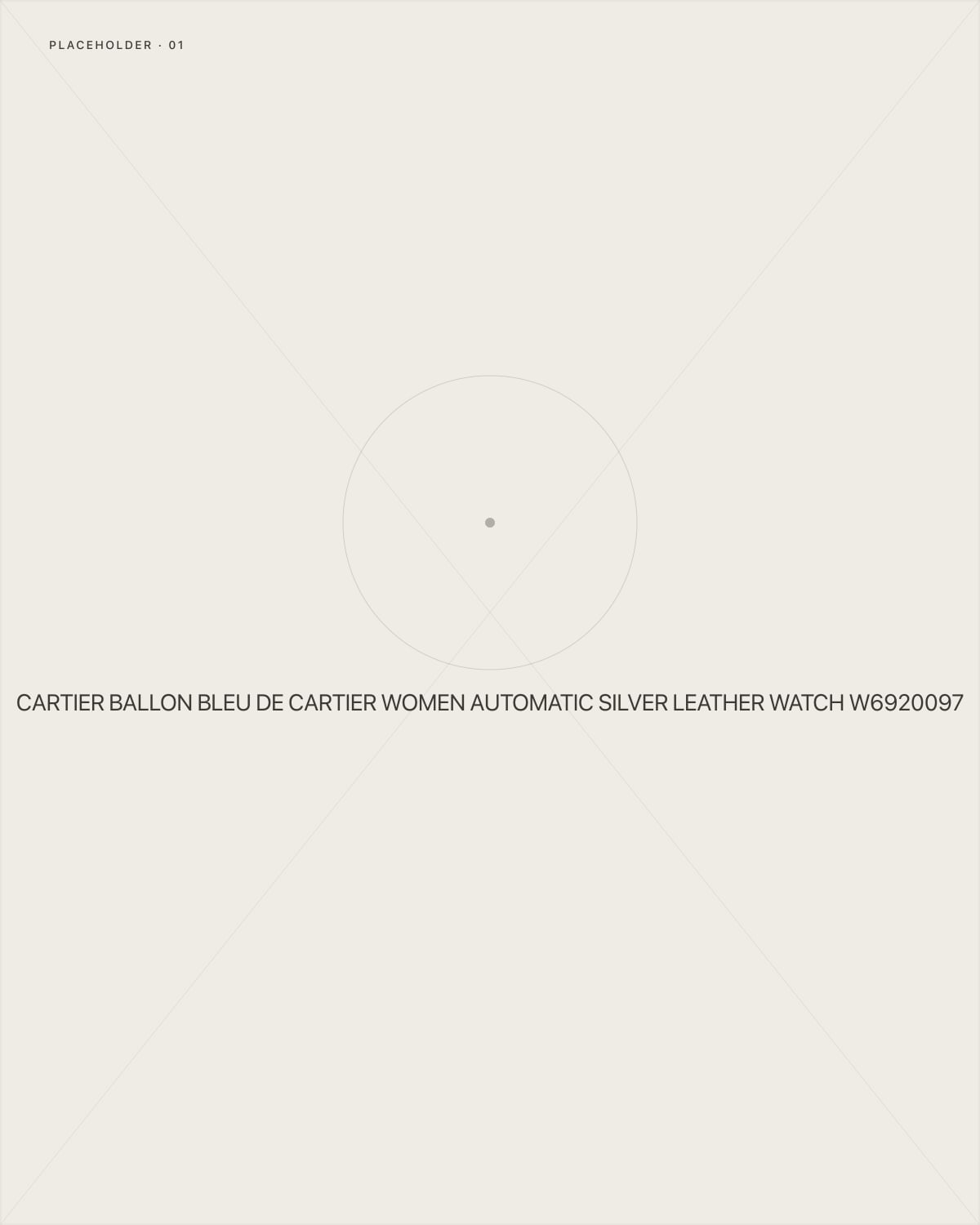Cartier Ballon Bleu de Cartier Women Automatic Silver Leather Watch W6920097