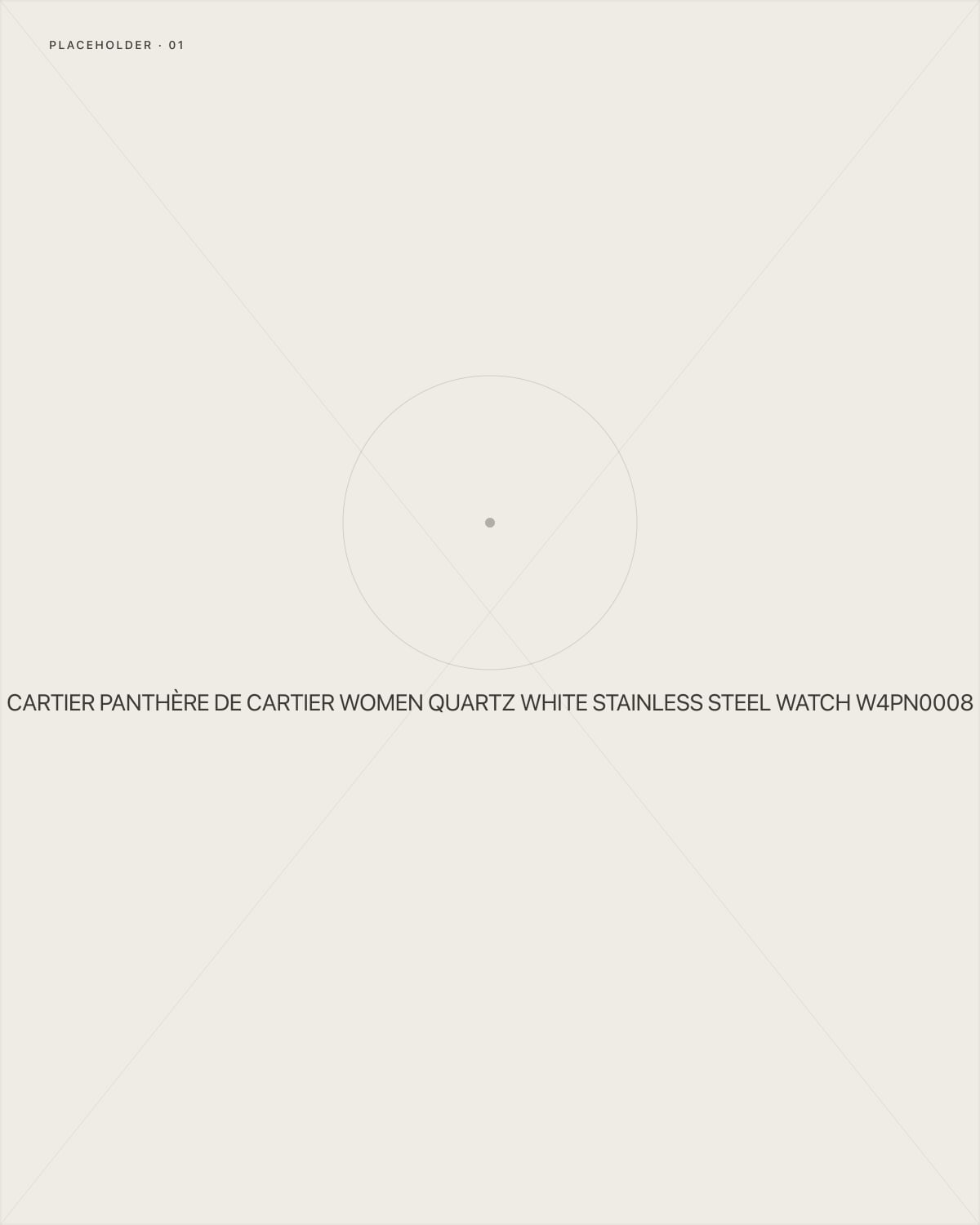 Cartier Panthère de Cartier Women Quartz White Stainless Steel Watch W4PN0008