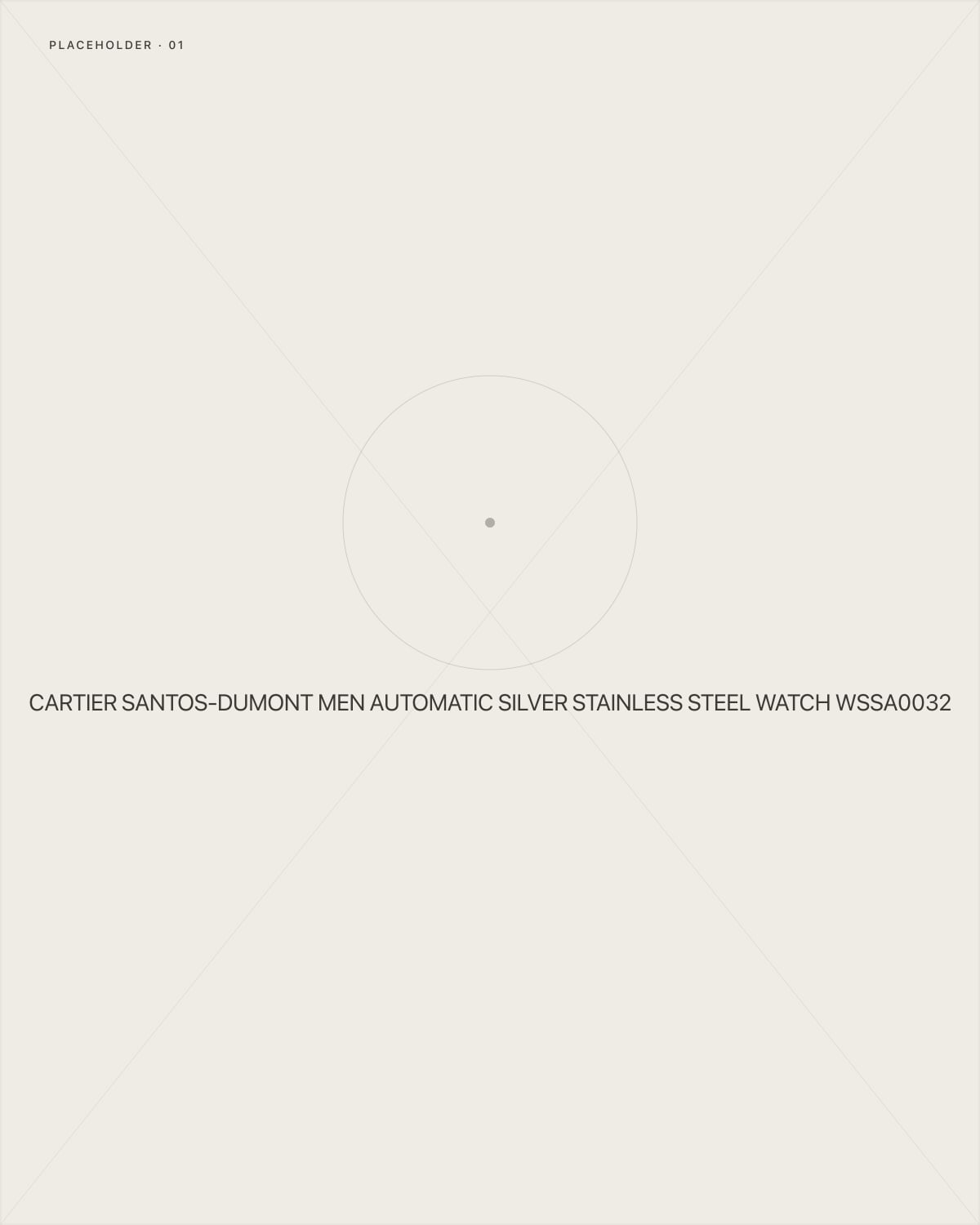 Cartier Santos-Dumont Men Automatic Silver Stainless Steel Watch WSSA0032