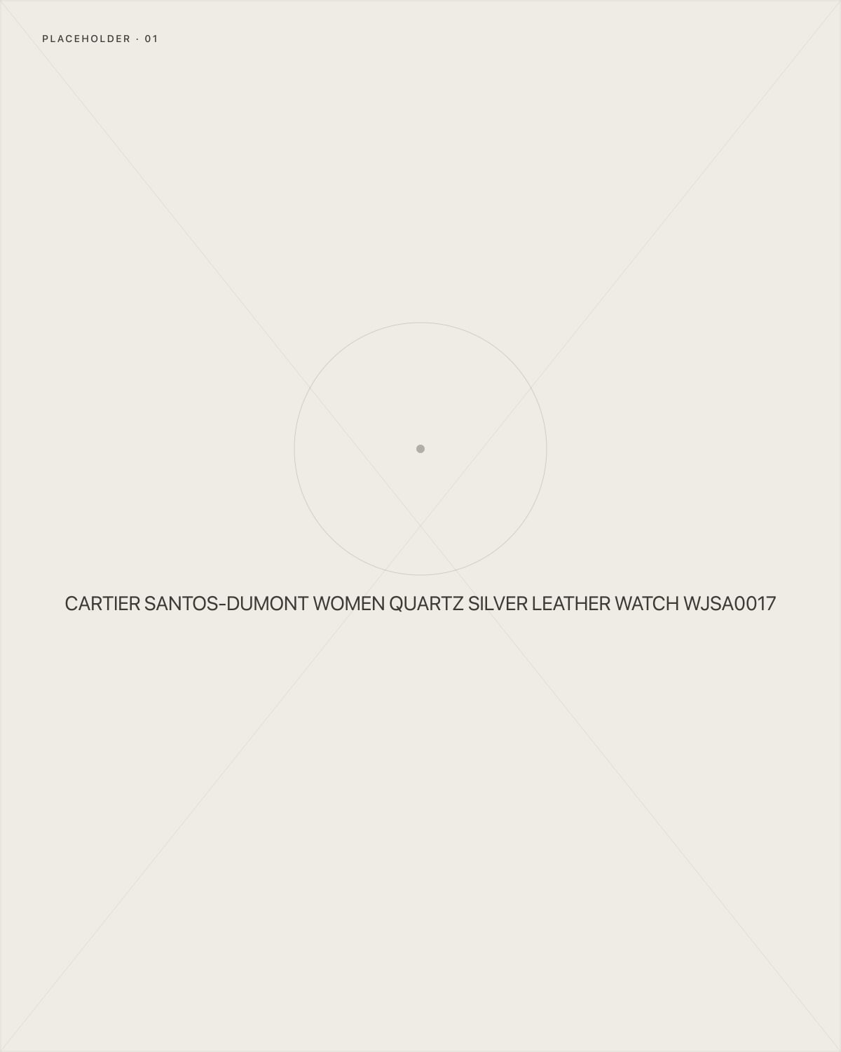 Cartier Santos-Dumont Women Quartz Silver Leather Watch WJSA0017