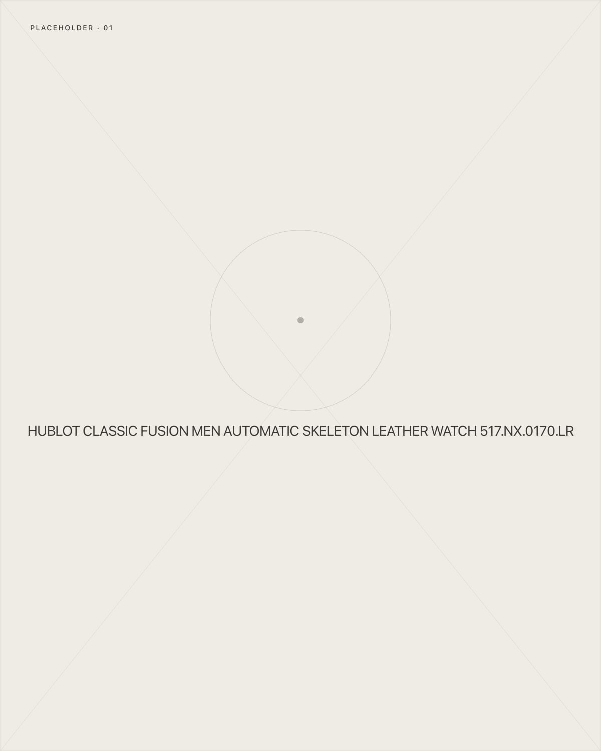Hublot Classic Fusion Men Automatic Skeleton Leather Watch 517.NX.0170.LR