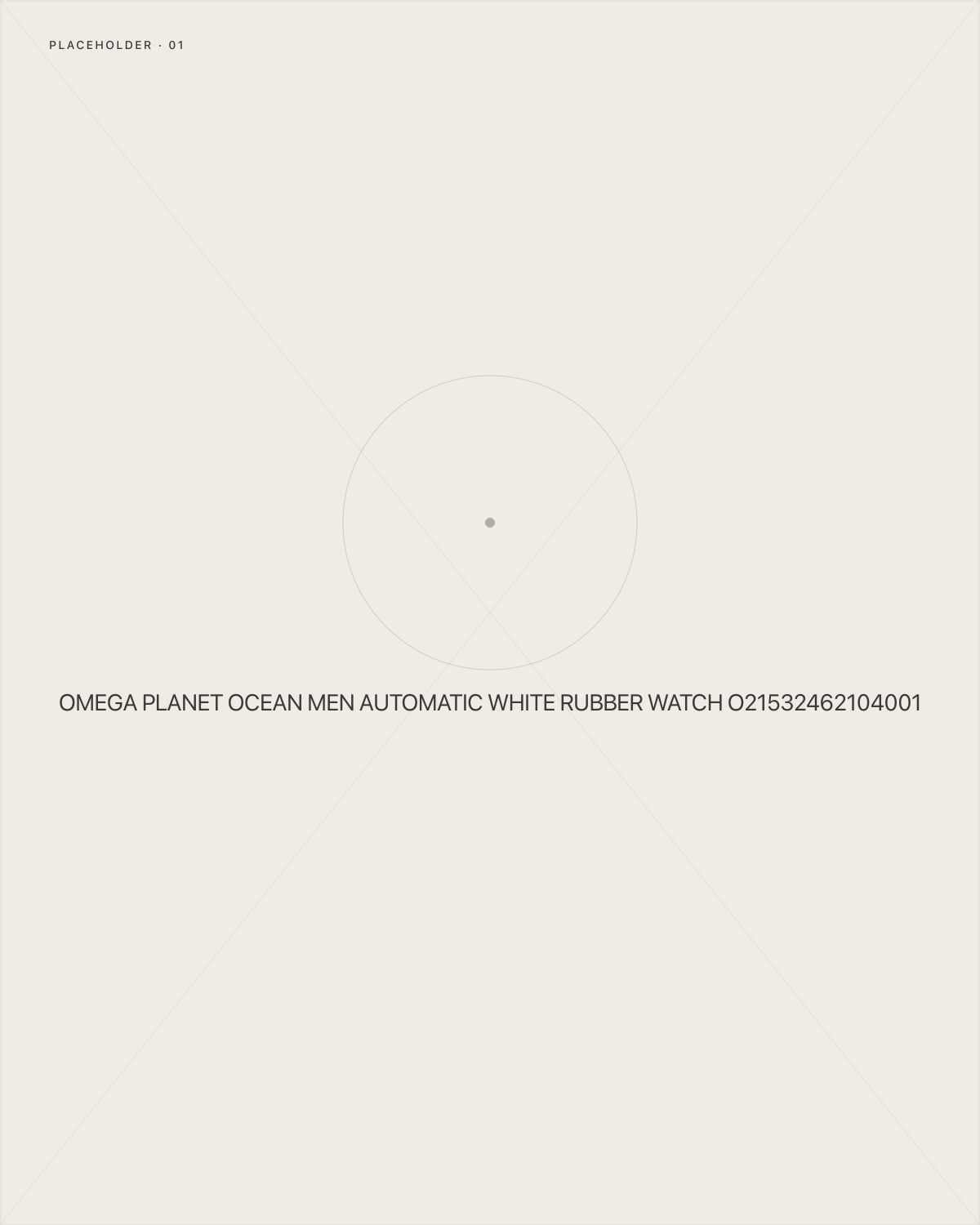 Omega Planet Ocean Men Automatic White Rubber Watch O21532462104001