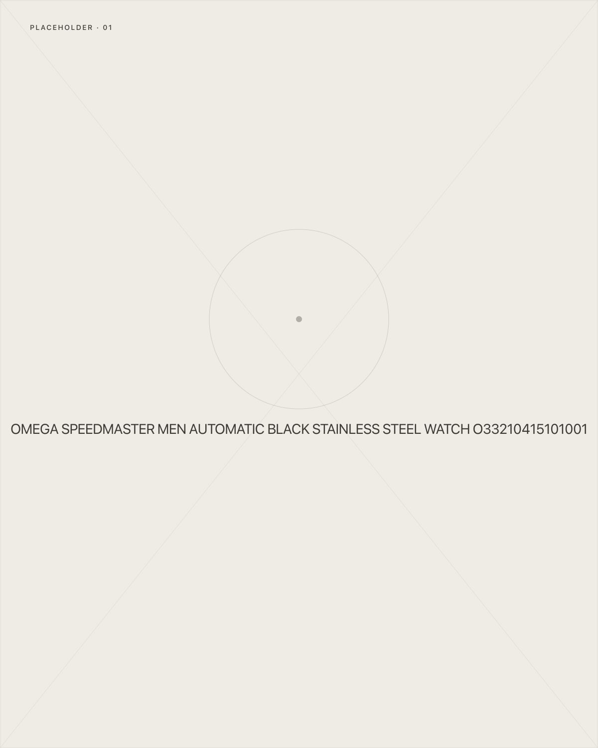 Omega Speedmaster Men Automatic Black Stainless Steel Watch O33210415101001